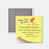 日付を保存してItマグネットをポスト マグネット (正面/裏面)