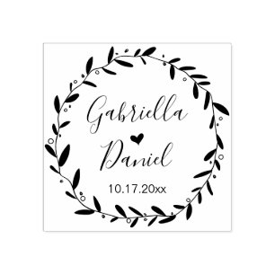 日付を保存しモダン素朴ます ラバースタンプ