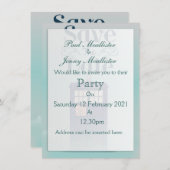 日付を保存するイギリス警察の箱 招待状 (正面/裏面)