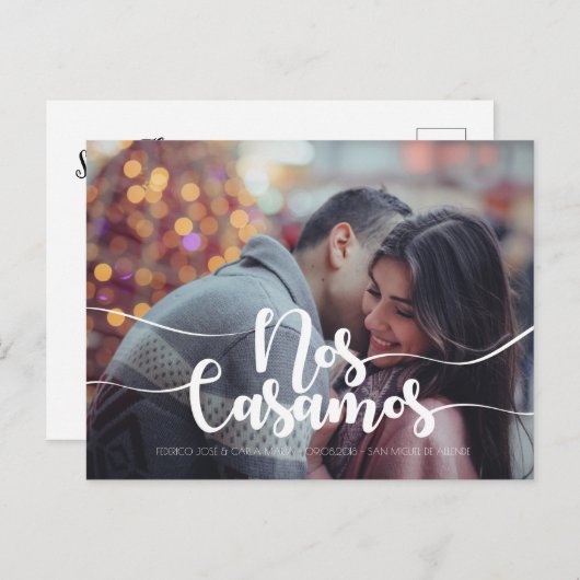 日付を保存するエスパニョール、スペインの日付を保存する 案内ポストカード (正面/裏面)