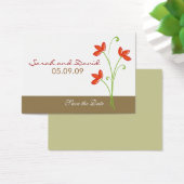 日付を保存するオレンジ色の花 (デスク)