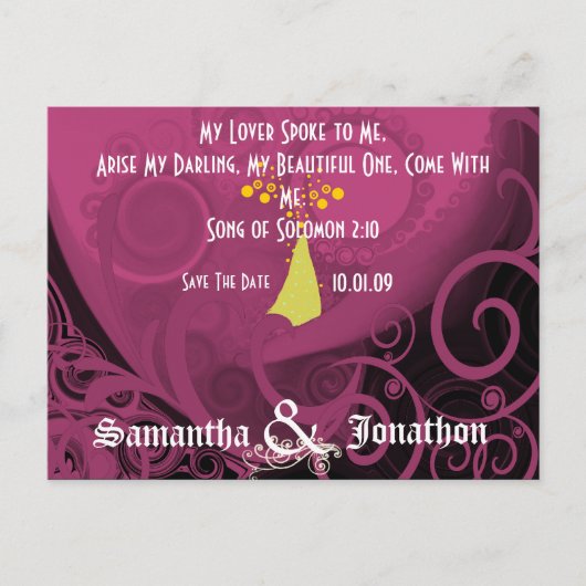 日付を保存するカエレガントラリリー 案内ポストカード (正面)