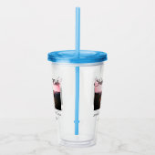 日付を保存するカップル名を配置する日付フォトテキスト アクリルタンブラー (右)