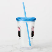 日付を保存するカップル名を配置する日付フォトテキスト アクリルタンブラー (左)