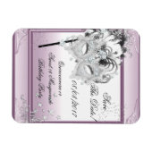 日付を保存するキンセアニェラSweet 16マスカレード マグネット (横)