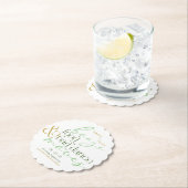 日付を保存するグリーンブーズフード悪いダンスの動き ペーパーコースター (インサイチュ)