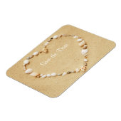 日付を保存するシーシェルハートフレキシブル磁石 マグネット (左側)