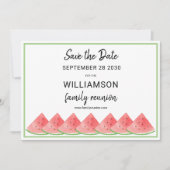 日付を保存するスイカサマーファミリー懇親会 招待状 (正面)