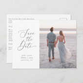 日付を保存するスイープ文字 ポストカード (正面/裏面)