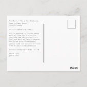 日付を保存するスイープ文字 ポストカード (裏面)