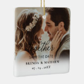 日付を保存するスクリプト写真を一緒にした方が良い セラミックオーナメント (右)