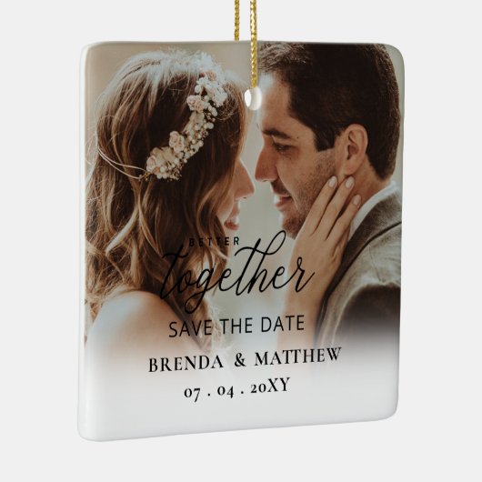 日付を保存するスクリプト写真を一緒にした方が良い セラミックオーナメント (右)