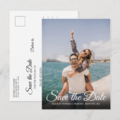 日付を保存するスクリプト 現代の写真 案内ポストカード (正面/裏面)