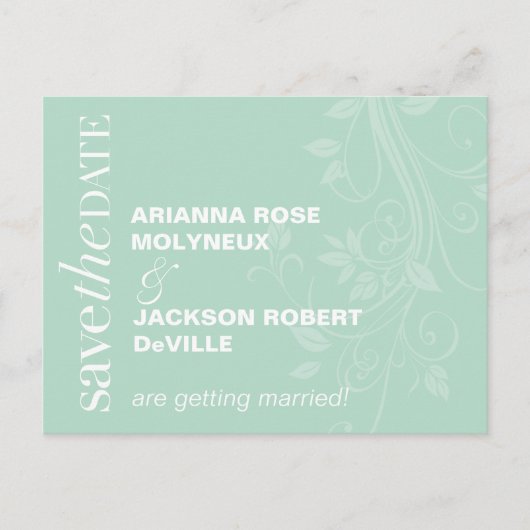 日付を保存するソフト旋回 案内ポストカード (正面)