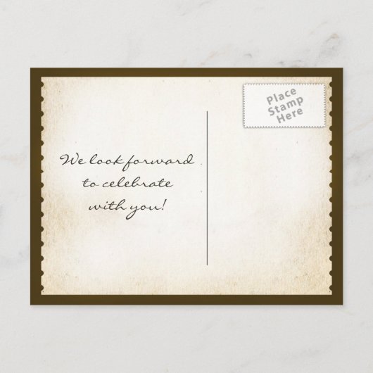 日付を保存するチケットZOO SAFARI 案内ポストカード (裏面)