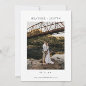 日付を保存するテンプレート写真結婚式の日付を保存する セーブザデート (裏面)