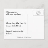 日付を保存するトンボ青い空の自然はがき 案内ポストカード (裏面)