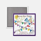 日付を保存するパーティー マグネット (正面/裏面)