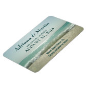 日付を保存するビーチ波磁石 マグネット (左側)