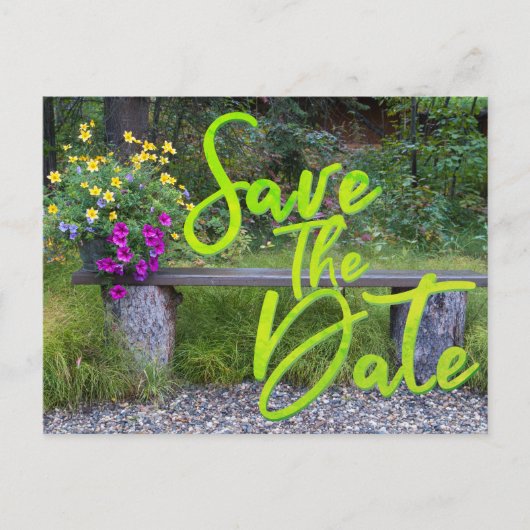 日付を保存するファミリ懇親会素朴農村フローラ ポストカード (正面)