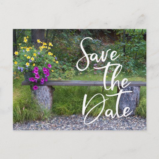 日付を保存するファミリ懇親会素朴農村フローラ ポストカード (正面)