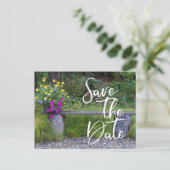 日付を保存するファミリ懇親会素朴農村フローラ ポストカード (スタンド正面)