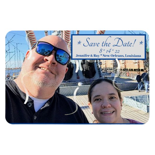 日付を保存するフレキシブルフォトマグネット マグネット (横)