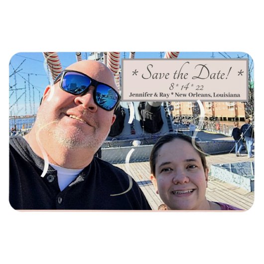 日付を保存するフレキシブルフォトマグネット マグネット (横)