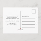 日付を保存するフローラメキシカンフィエスタブラック 案内ポストカード (裏面)