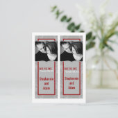 日付を保存するブックマークはグレーモダンダマスクを好む 案内ポストカード (スタンド正面)