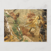 日付を保存するブックマークはハンターズカモフラージュを好む 案内ポストカード (裏面)