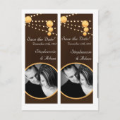 日付を保存するブックマークは紙提灯の眉 案内ポストカード (正面)