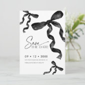 日付を保存するブラックボウ 招待状 (スタンド正面)