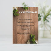 日付を保存するホワイトブラウン50誕生日招待状 招待状 (スタンド正面)