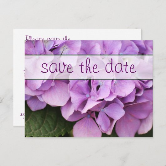 日付を保存するポストカード 案内ポストカード (正面/裏面)