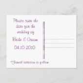 日付を保存するポストカード 案内ポストカード (裏面)