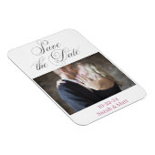 日付を保存するマグネットBeachyの写真パーソナライズされた マグネット (右側)