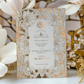 日付を保存するミュートされた白イスラム教イスラム教モリス 箔招待状