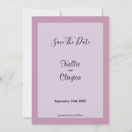 日付を保存するライトパープル セーブザデート