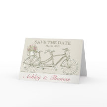 日付を保存するヴィンテージタンデム自転車