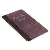 日付を保存するヴィンテージ紫の本磁石 マグネット (右側)