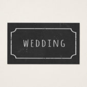 日付を保存する予算Chalkboardウェディングカード (正面)