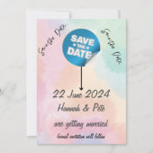 日付を保存する任意の大事な行事ステッカー/編集可能文字 招待状 (正面)