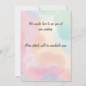 日付を保存する任意の大事な行事ステッカー/編集可能文字 招待状 (裏面)