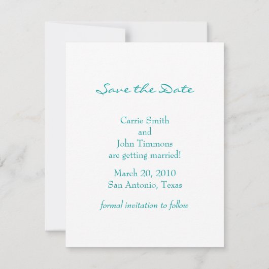 日付を保存する孔雀の羽根セット1113 セーブザデート (裏面)