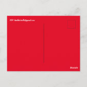 日付を保存する家族クリスマスディールフランネル招待状 ポストカード (裏面)