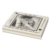 日付を保存する愛ひまわりの花と写真 ラバースタンプ (スタンプ)