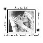 日付を保存する愛ひまわりの花と写真 ラバースタンプ (インプリント)