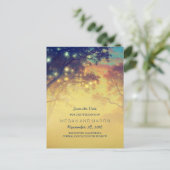 日付を保存する文字列ライトの木々素朴 案内ポストカード (スタンド正面)