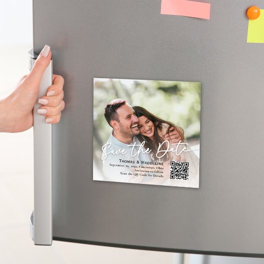 日付を保存する書道スクリプトフォトマグネティック